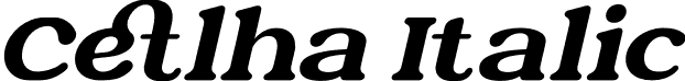 Cetlha Italic font | Cetlha-Italic.otf