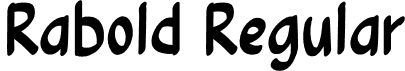 Rabold Regular font | Rabold.otf