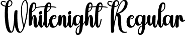 Whitenight Regular font | Whitenight.otf