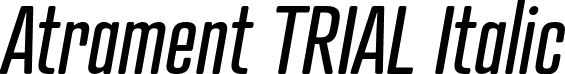 Atrament TRIAL Italic font | AtramentTRIAL-Italic.otf