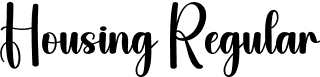 Housing Regular font | Housing.otf