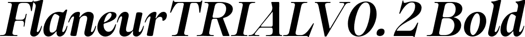 FlaneurTRIALV0. 2 Bold font | Flaneur_TRIAL_V0.2-BoldItalic.otf