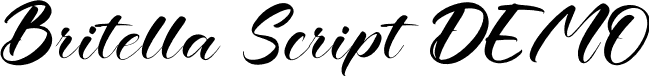 Britella Script DEMO font | Britella Script.otf