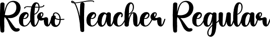 Retro Teacher Regular font | Retro-Teacher.otf