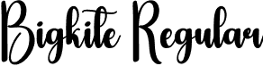 Bigkite Regular font | Bigkite.otf