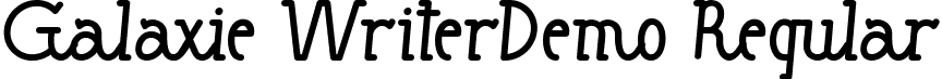 Galaxie WriterDemo Regular font | GalaxieWriterDemoRegular.ttf