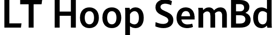 LT Hoop SemBd font | LTHoop-SemiBold.otf