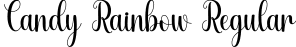 Candy Rainbow Regular font | CandyRainbow.otf