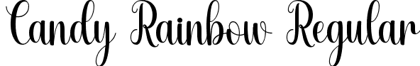 Candy Rainbow Regular font | CandyRainbow.ttf