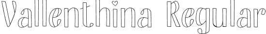 Vallenthina Regular font | Vallenthina.otf