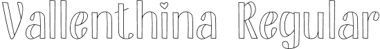 Vallenthina Regular font | Vallenthina.ttf