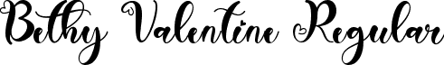 Bethy Valentine Regular font | Bethy-Valentine-TTF-Demo.ttf