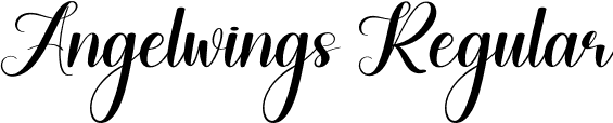 Angelwings Regular font | Angelwings.otf