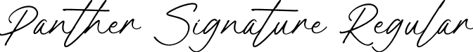 Panther Signature Regular font | Panther Signature.otf