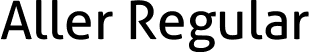 Aller Regular font | Aller_Std_Rg.ttf