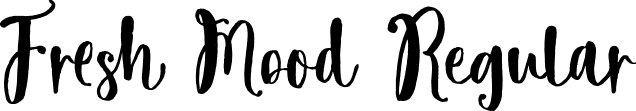 Fresh Mood Regular font | Fresh-Mood.otf