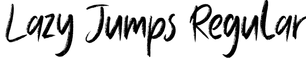 Lazy Jumps Regular font | Lazy Jumps.ttf