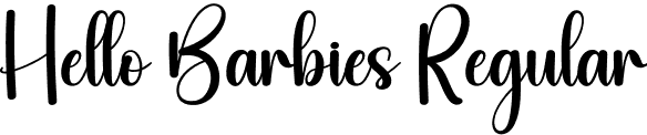 Hello Barbies Regular font | Hello-Barbies.otf