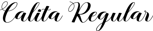 Calita Regular font | Calita.otf