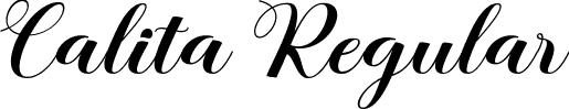 Calita Regular font | Calita.ttf