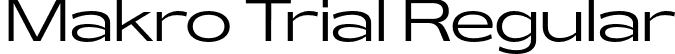 Makro Trial Regular font | MakroTrial-Regular.otf