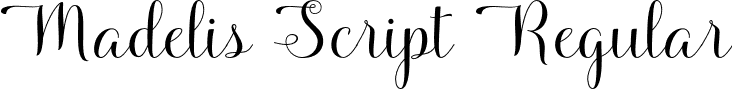 Madelis Script Regular font | MadelisScript.otf