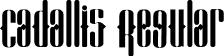 Cadallis Regular font | Cadallis.otf