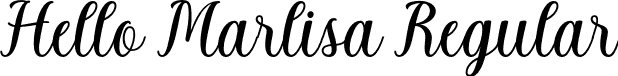 Hello Marlisa Regular font | Hello-Marlisa.otf