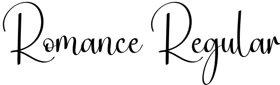 Romance Regular font | Romance.otf