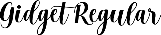 Gidget Regular font | Gidget.ttf