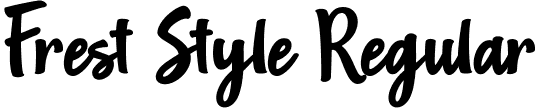 Frest Style Regular font | Frest-Style.ttf