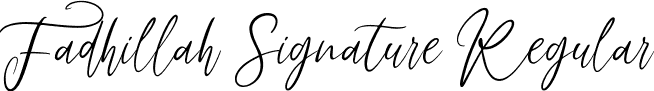 Fadhillah Signature Regular font | Fadhillah-Signature.ttf