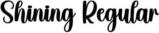 Shining Regular font | Shining.otf