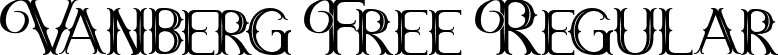 Vanberg Free Regular font | vanberg-font.ttf