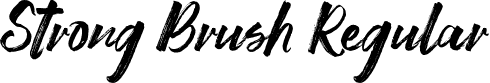 Strong Brush Regular font | Strong-Brush.otf