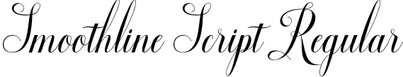 Smoothline Script Regular font | SmoothlineScript.otf