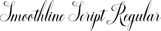 Smoothline Script Regular font | SmoothlineScript.ttf