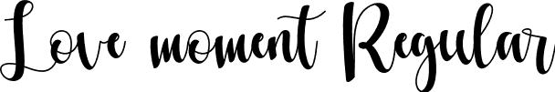 Love moment Regular font | Love-moment.otf