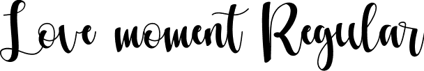 Love moment Regular font | Love-moment.ttf