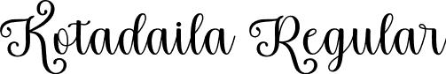 Kotadaila Regular font | Kotadaila.otf