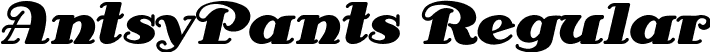 AntsyPants Regular font | ANTSYPAN.TTF