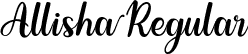 Allisha Regular font | allisha-z8lrg.ttf