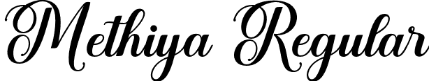 Methiya Regular font | Methiya.otf