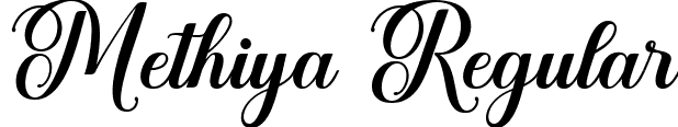 Methiya Regular font | Methiya.ttf