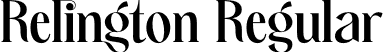 Relington Regular font | Relington.otf