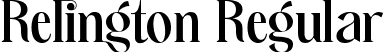 Relington Regular font | Relington.ttf