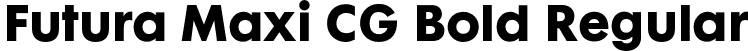 Futura Maxi CG Bold Regular font | Futura Maxi CG Bold Regular.otf