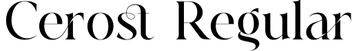 Cerost Regular font | cerost.otf