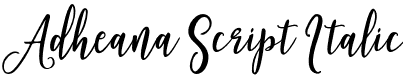 Adheana Script Italic font | Adheana Script Italic.otf