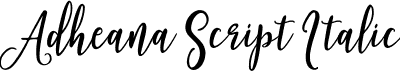 Adheana Script Italic font | Adheana Script Italic.ttf